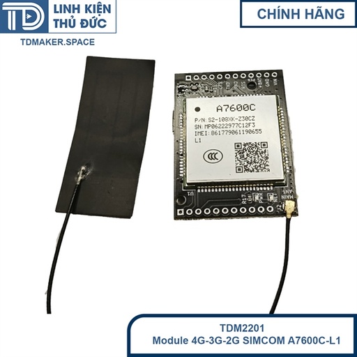 [TDM2201] Module 4G-3G-2G SIMCOM A7600C-L1 LTE CAT 4 Ra Chân