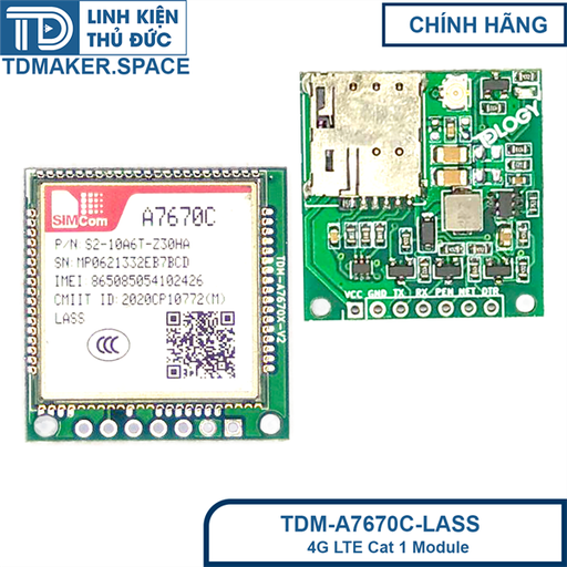 [TDM2102] Module 4G SIMCOM A7670C-LASS đã ra chân thay thế module SIM800L