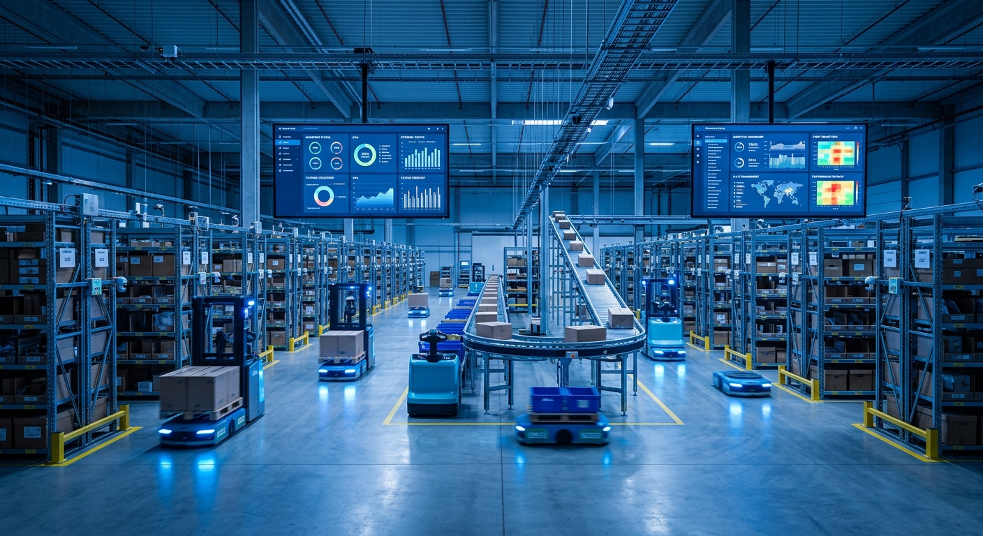 AI-powered warehouse management system IoT logistics